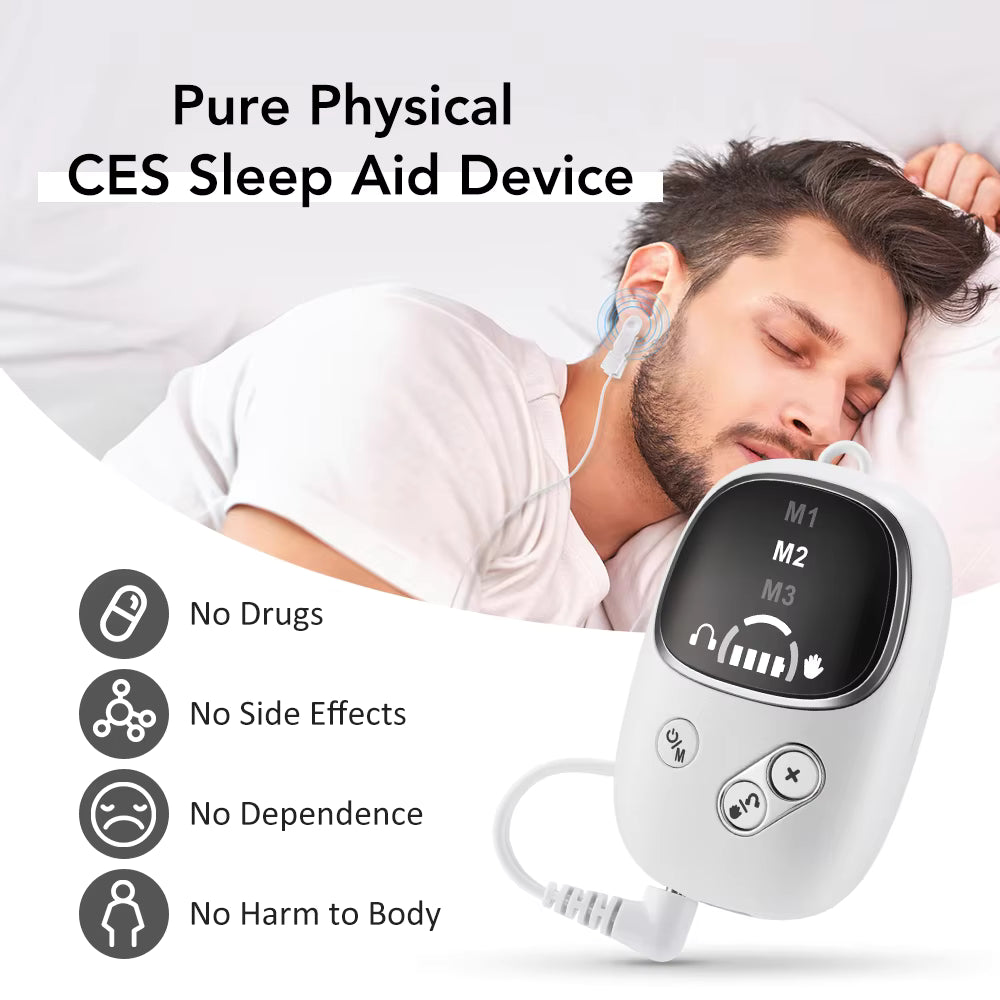 CES Smart Sleep Aid Ear Clip – Microcurrent Anxiety & Insomnia Relief Device
