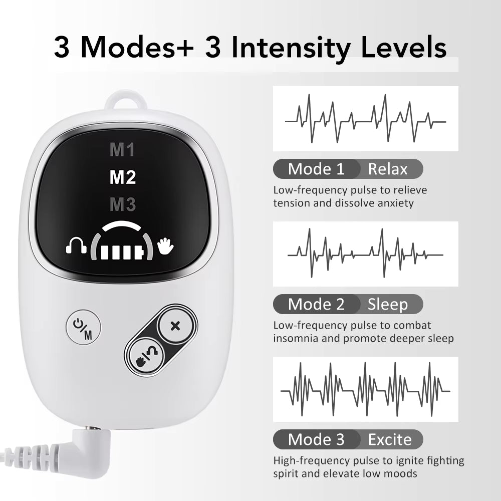 CES Smart Sleep Aid Ear Clip – Microcurrent Anxiety & Insomnia Relief Device