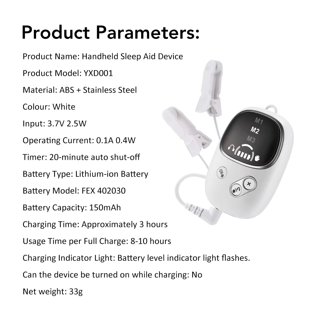 CES Smart Sleep Aid Ear Clip – Microcurrent Anxiety & Insomnia Relief Device