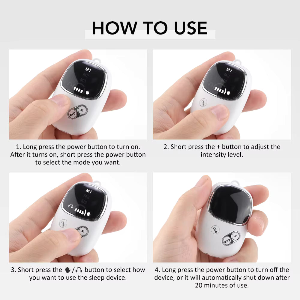 CES Smart Sleep Aid Ear Clip – Microcurrent Anxiety & Insomnia Relief Device
